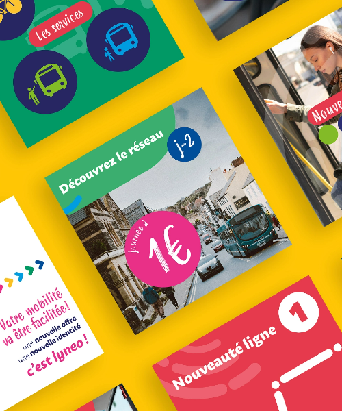 Création d’identité visuelle pour Keolis - Lyneo