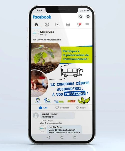 Création d’éléments de communication pour Keolis dans l'Oise